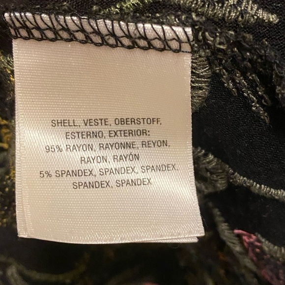 Anthropologie Meadow Rue Cartagena Black Floral Embroidered Size XS - Picture 9 of 9